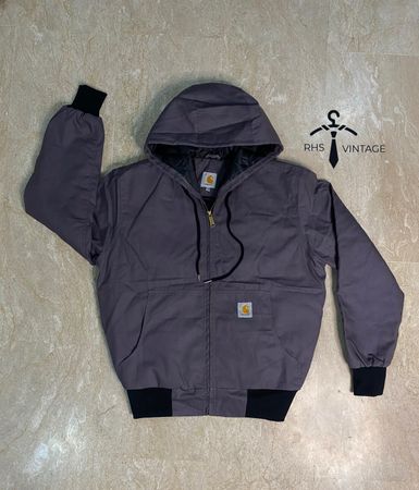 Jaqueta cinza estilo retrabalhado Carhartt