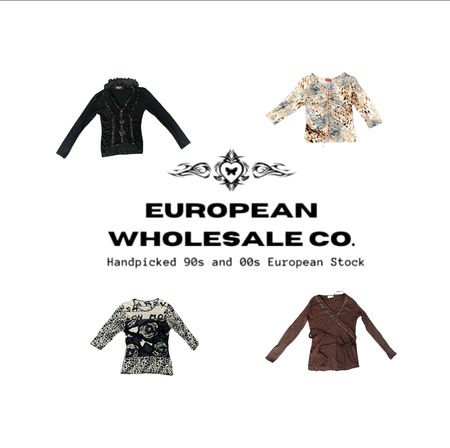 Assorted Vintage European Tops – 90s & 00s Wholesale Mix(EWC138)