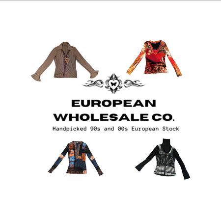 Assorted Vintage European Tops – 90s & 00s Wholesale Mix(EWC145)
