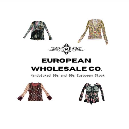 Assorted Vintage European Tops – 90s & 00s Wholesale Mix(EWC152)