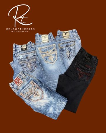 RT 1373 Rock Revival Men Mix Jeans
