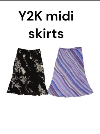 Y2K midi skirts