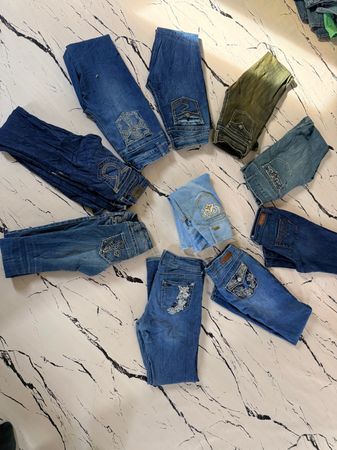 Flare embroidery jeans ID 16