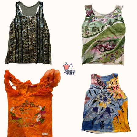 European Summer Y2K Tank Tops