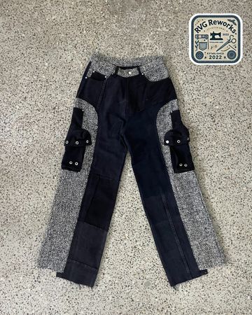 Upcycled Utility Panel Cargo Pants