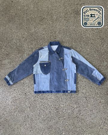 Upcycled Denim Utility Jacket