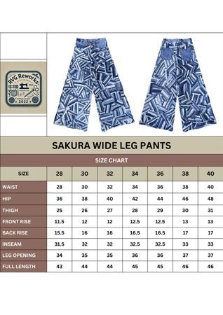 Upcycled Denim Stripped Wide-Leg Pants