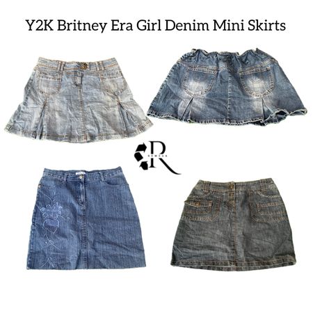 Y2K Britney Era Girl Denim Mini Skirts RW-1522