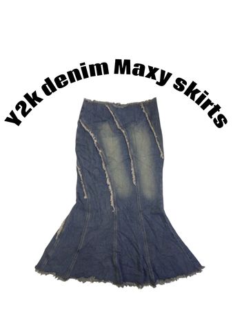 Y2k denim skirt