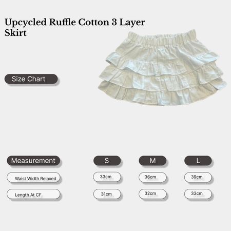 Jupe en coton froncée recyclée