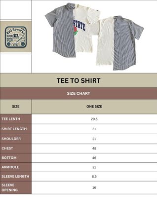 Upcycled Half-&-Half Shirt Vintage Tee