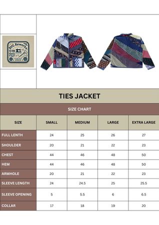 Upcycled Patchwork Ties Jacket