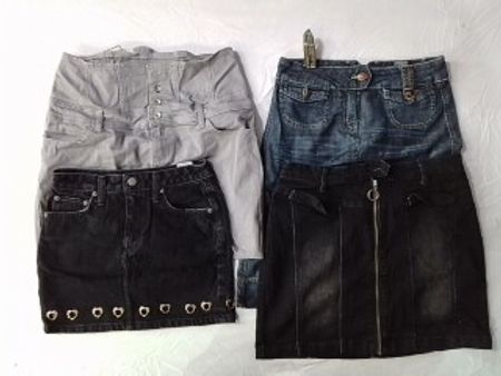 CR6215 Y2K Midi & Maxi Denim Skirts
