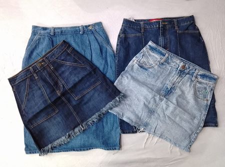 CR6216 Y2K Midi & Maxi Denim Skirts
