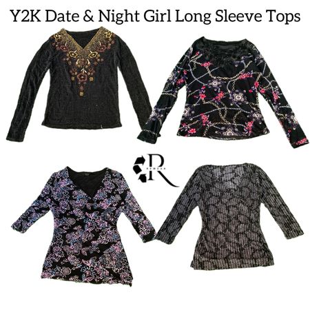 Y2K Date & Night Long Sleeve Tops RW-1526