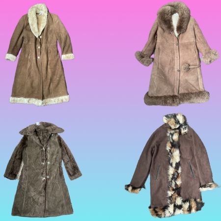 Y2K Unique Afghan coat (TS-094)