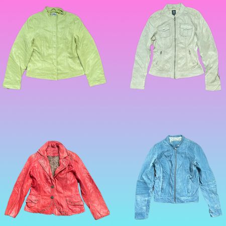 Y2K NYC Leahter Jacket (TS-0097)