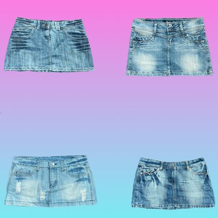 Y2K Unique Denim mini skirts (TS-103)