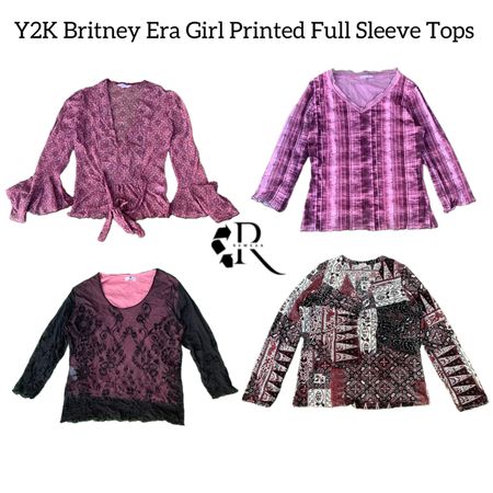 Y2K Britney Era Girl Printed Full Sleeve Tops RW-1529