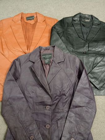 #232 Ladies Premium Y2k Leather Blazers