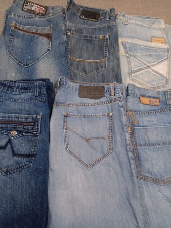 Jeans baggy hiphop HD1337 pour hommes