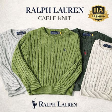 Ralph Lauren Kabelstrickpullover – Creme Zustand