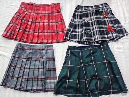 CR6232  Y2K Check Skirts
