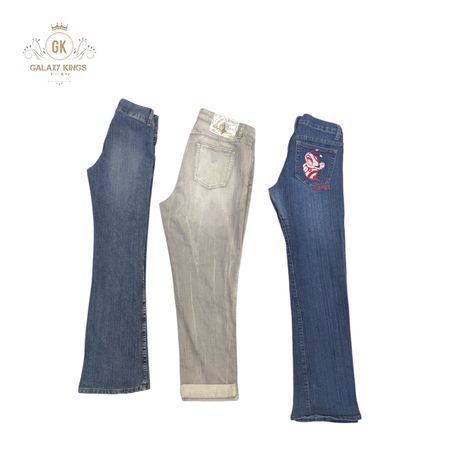 Y2K Embroidered Flare Jeans