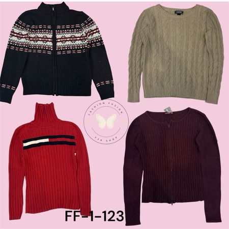 Classic Cable Knit  hineck Sweater – Effortless Cold-Season Style (FF-1-123)