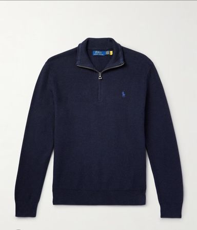 POLO RALPH LAUREN HALF ZIP SWEATER