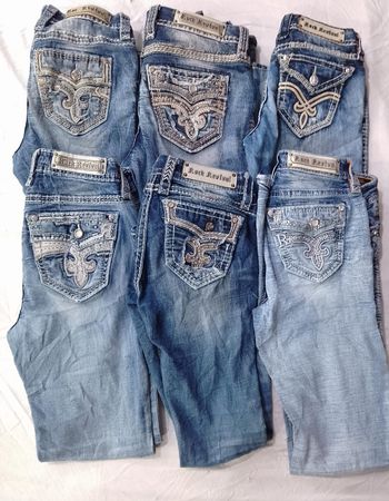 CR6251 Rock Revival Flare/Straight Jeans