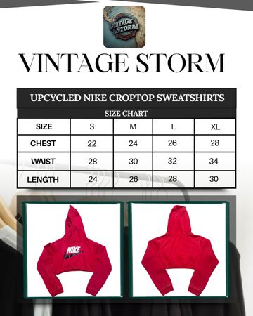 Upcycled Nike Croptop Sweatshirts
