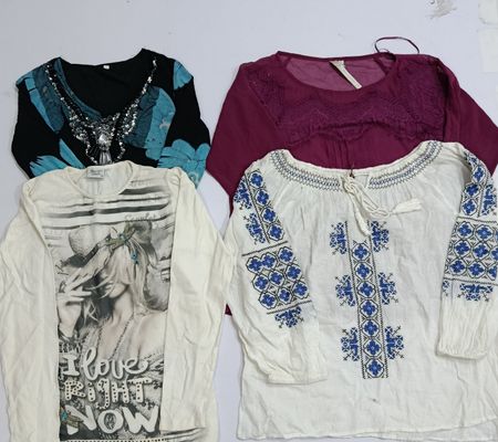 Y2K Langarm-Fashion-Bluse 11 Stück (RV # 166)