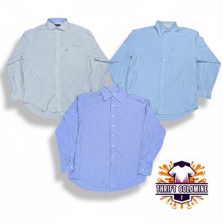 Camisa de botão vintage Ysl tommy nautica lacoste