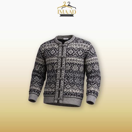 Printed cardigan sweater