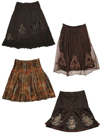 The y2k Pretty Browns Skirts: TT-131