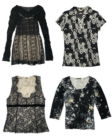 Y2k Monochromatic Mix Tops: TT-133