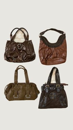 Y2k Bolsos marrón chocolate