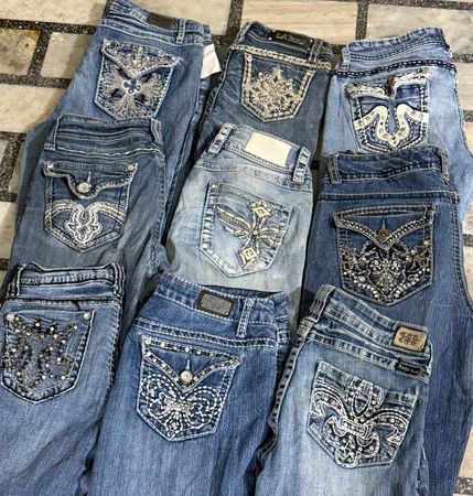 Back Pocket Embroidery Y2K Jeans Bundle