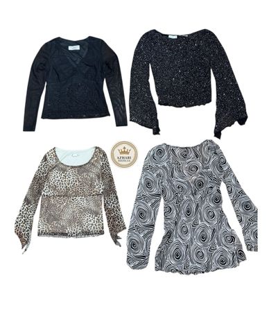 Y2k Long Slvess Mesh Tops 10 pcs 442