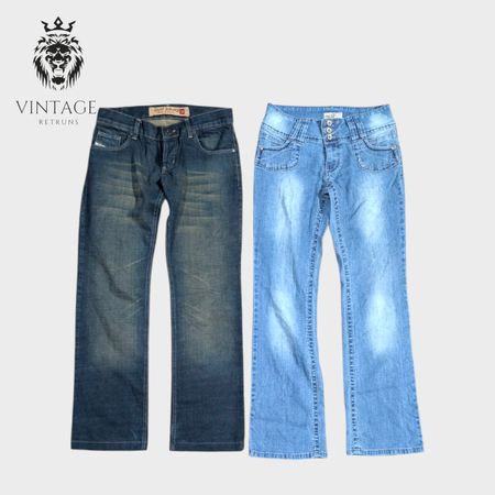 Y2K 90s Vibes Flare Jeans