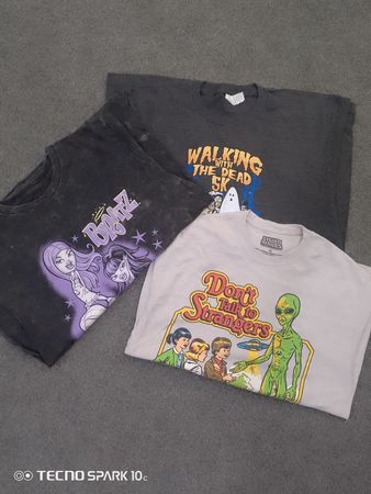 CRZ1723 Cartoon Print T-Shirts