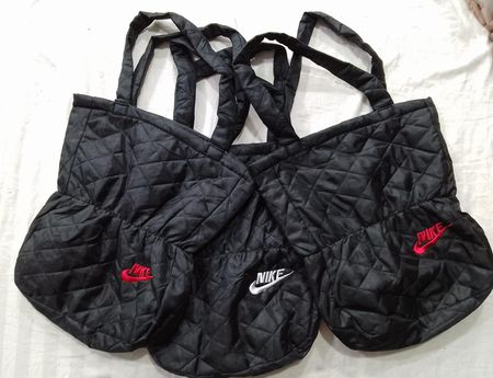 CR6287  Upcycled Nike Brand Puffer-Style Bags