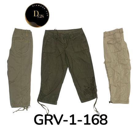 Y2K Cargo Capri Pants – Retro Utility Streetwear ( GRV-1-168)