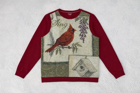 Upcycle Wandteppich mit Sweatshirt (RW-02)