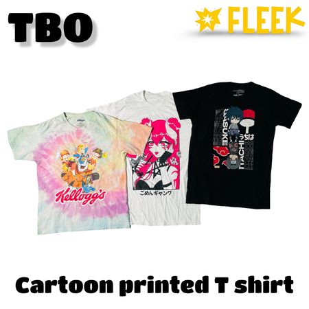 Cartoon printed T shirts