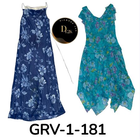 Damen Y2K Poly Kleid – Aussagekräftige Vintage-Ästhetik (GRV -1-182)