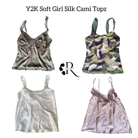 Y2K Soft Girl Cami Tops (RW-1538)