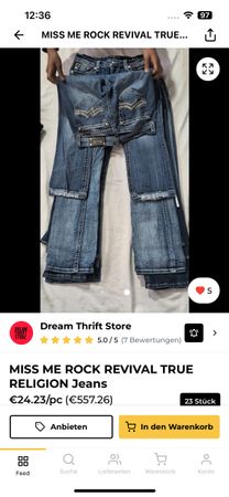 Jeans de True Religion Miss Me Rock Revival elegidos a mano personalizados