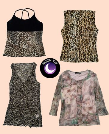 Y2K Italian Bale Tops ft Animal print